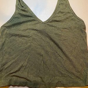 Army Green Halter Top